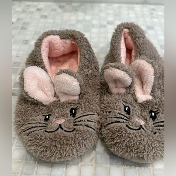 Lot of Three Girls/Women’s House Shoes Slippers (Pink Sequin, Rabbit, Pig) - Picture 3 of 12